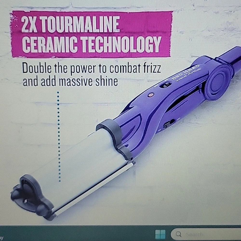 BedHead 2X Tourmaline ceramic Massive Shine Wave Artist deep waver Purple New